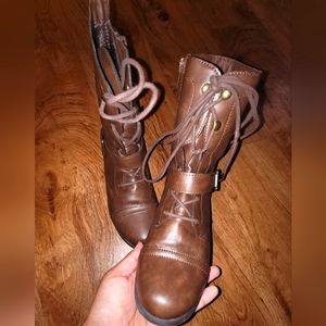 Lace up ankle boots